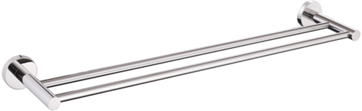 Adema Rise Dubbele Handdoekrek - 60 cm - passend bij Grohe Chrome