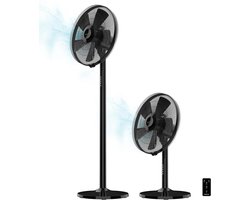 Industriële Ventilator - Staande Ventilator - Ruimte Koeling - Koperen Motor - 40 cm Diameter - Zwart