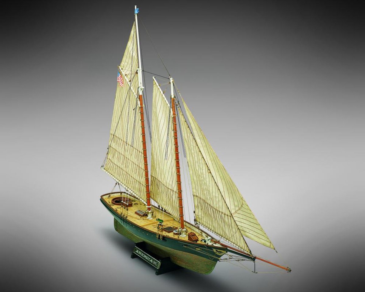 Mamoli MV26 America houten scheepsmodel schaal 1:66 DIY