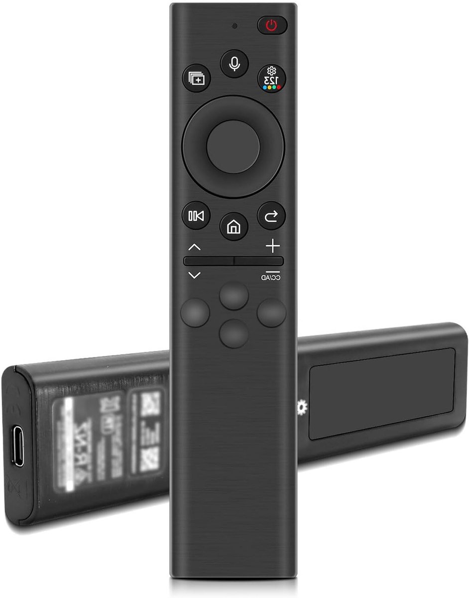 Oplaadbare batterij afstandsbediening vervanging voor Smart TV, universele afstandsbediening met USB Type-C, compatibel met verschillende modellen