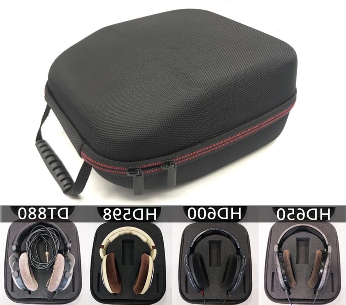 Draagtas voor Hoofdtelefoons, Geschikt voor Sennheiser HD660s, HD650, HD600, HD599 en HD598 - Bescherming en Opbergruimte