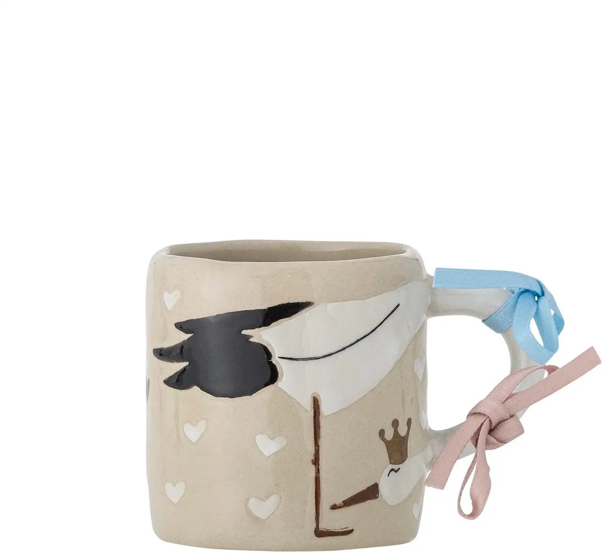 Bambino beker aardewerk beige