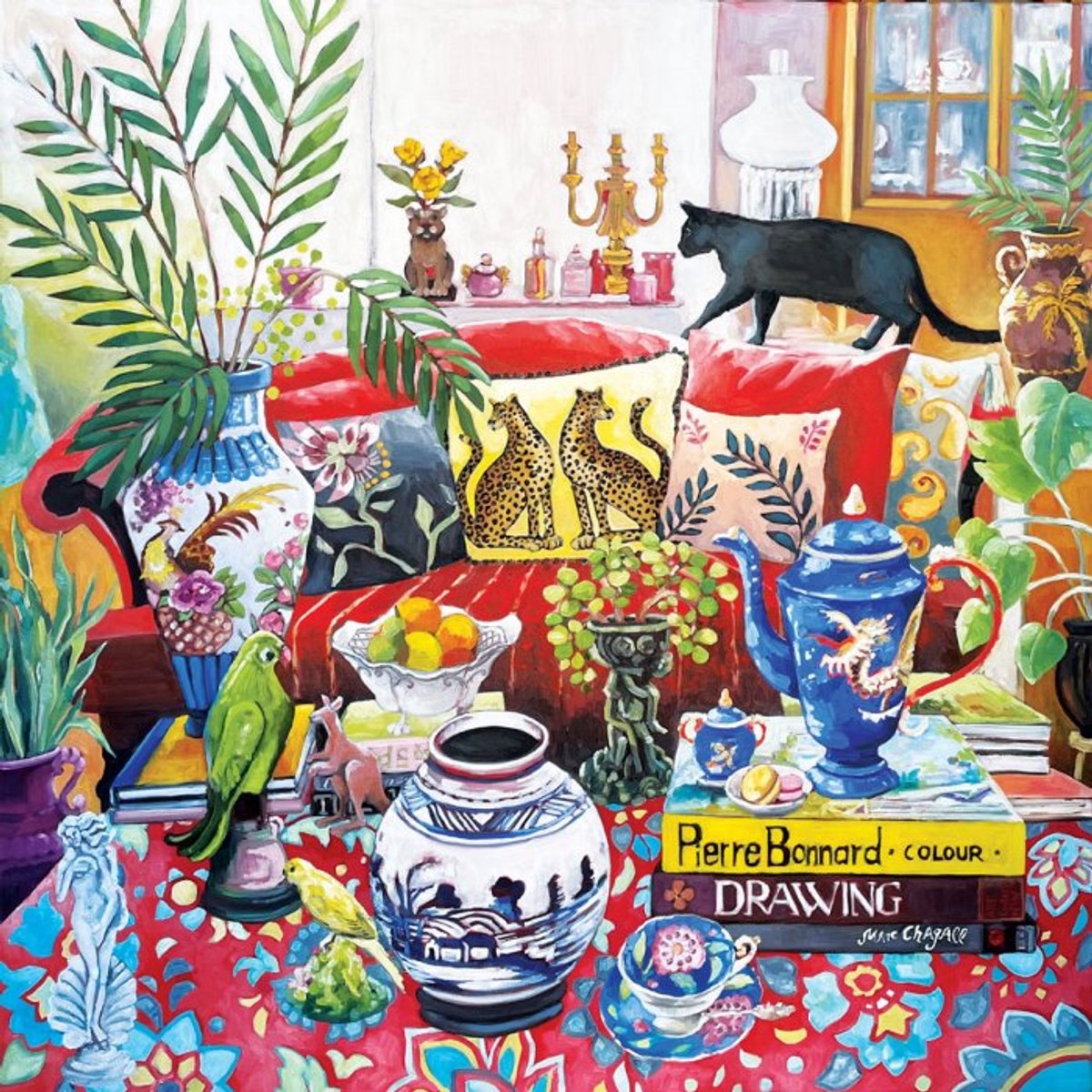 Magnolia puzzel kattenwandeling - 1000 stukjes puzzelspel.