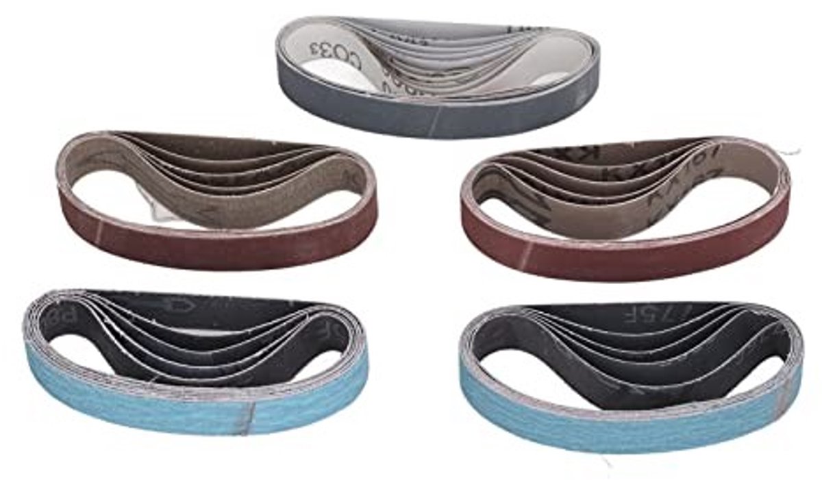 Sanding Bands Set - 30 Stuks Schuurbanden 80-1000 Grit voor Hout, Metaal en Meer