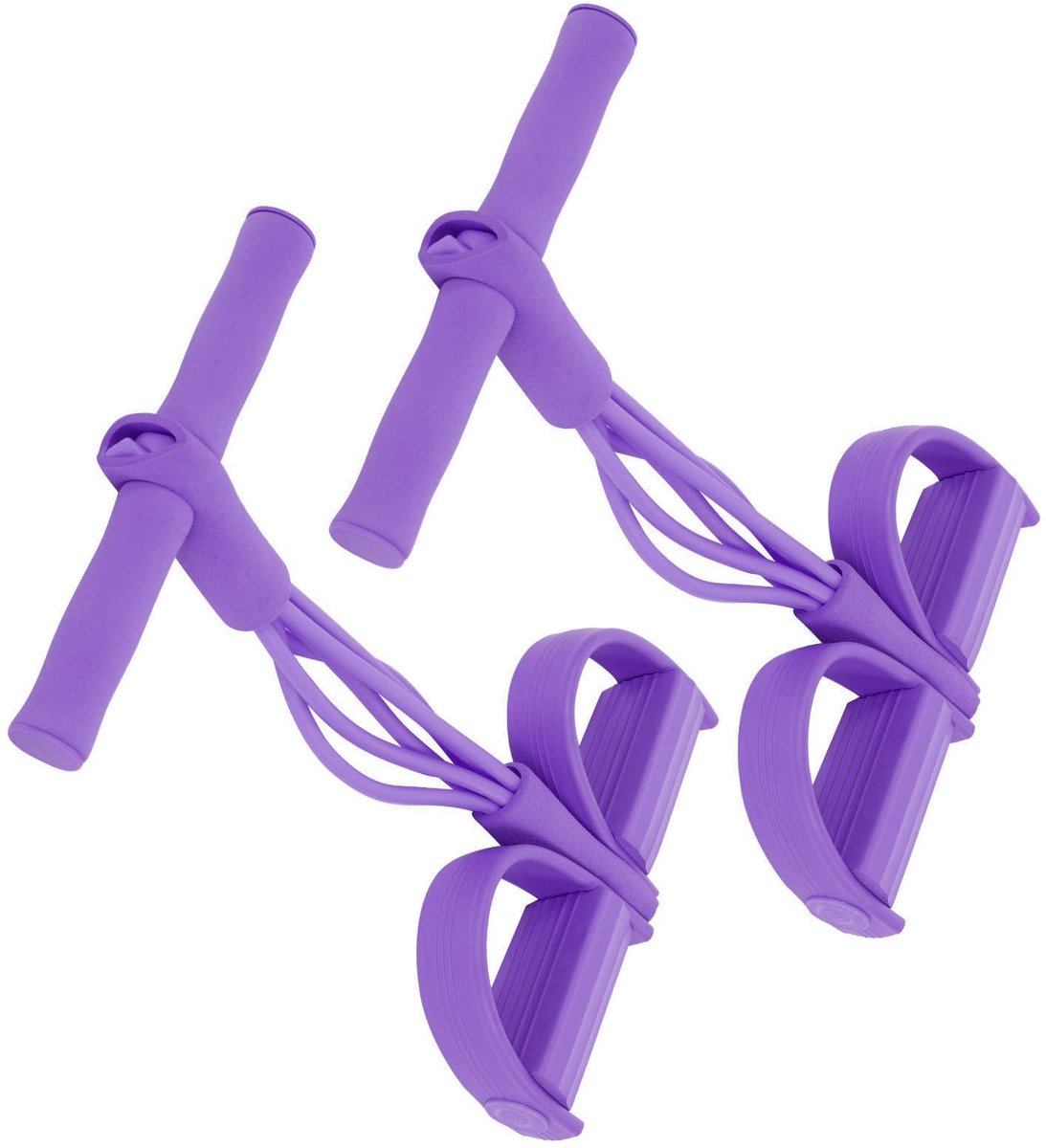 Allecto - 4-Buis Pull-Touw Weerstandsband voor Effectieve Sit-Up Training