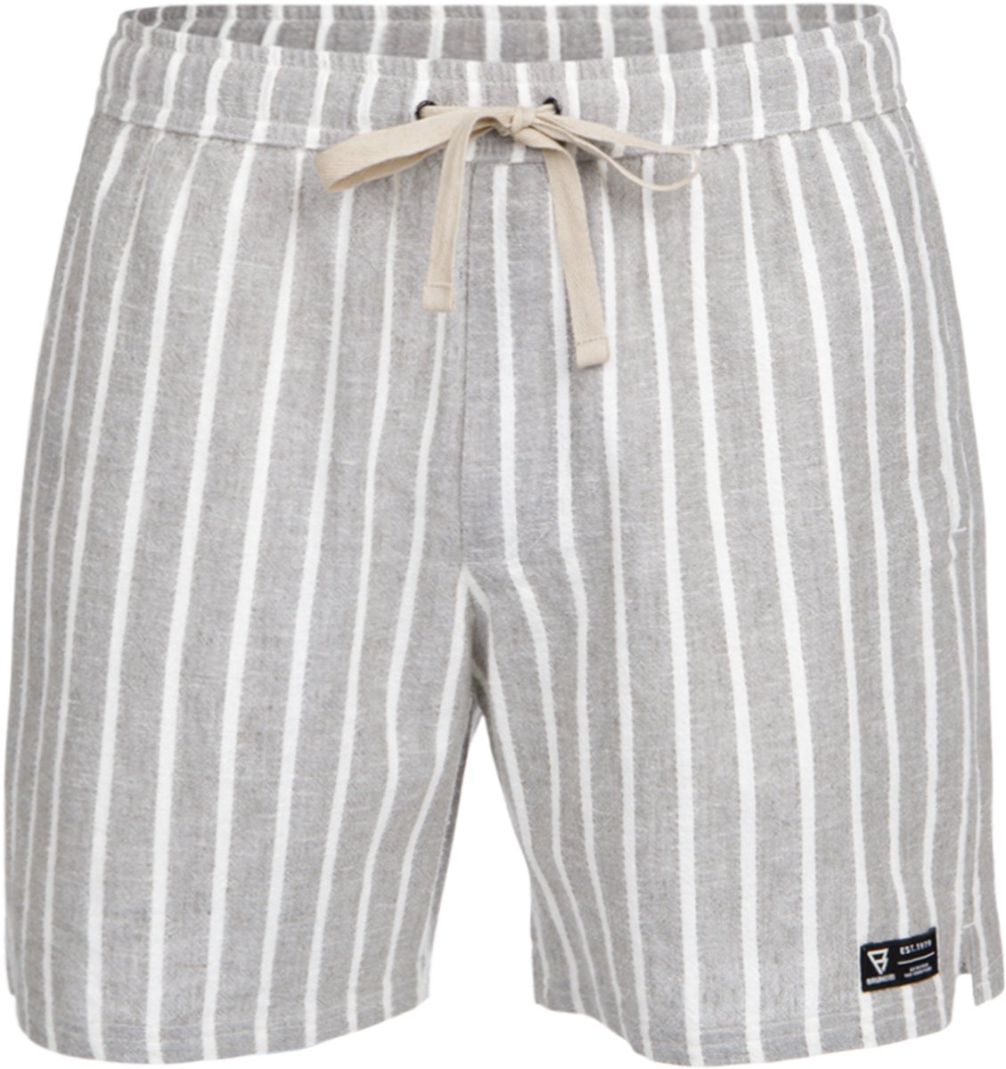 Brunotti Aiden-Stripe Wandelbroek Snow Korte Broek Heren met Zakken Cargo Broek Wit