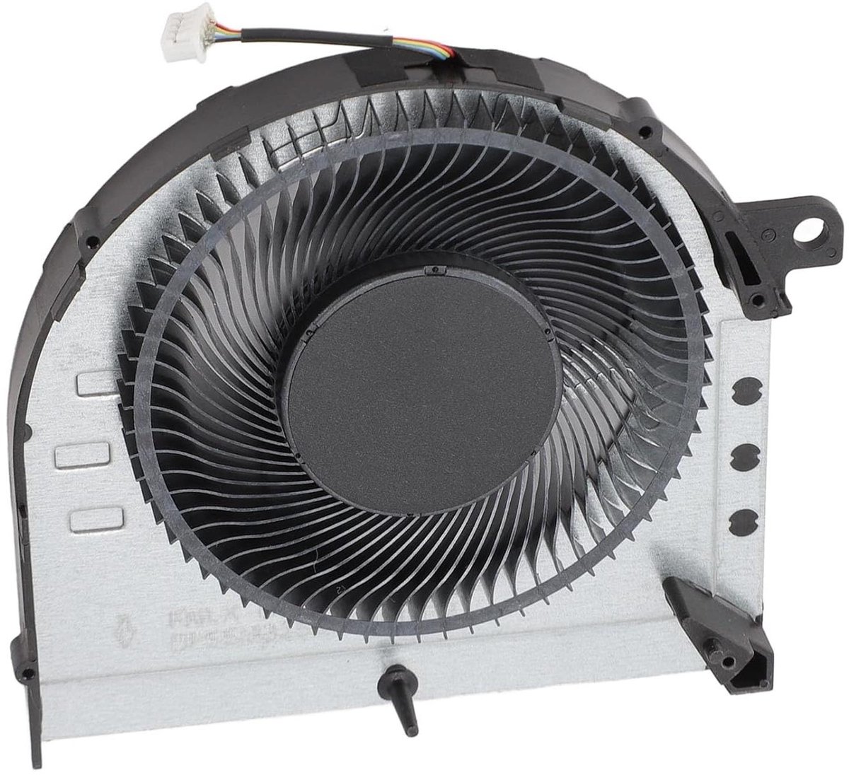 Laptop Koelventilator - Warmteafvoer Ventilator - Oververhitting Voorkomen - Duurzaam Aluminium ABS - 4-Pins Connector - Zwart