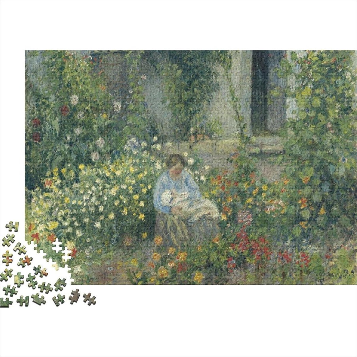 Puzzel 1000 stukjes - Hersenkraker spel - Ontspanning thuis - Unieke stukjes - 75x50 cm - Bloemen