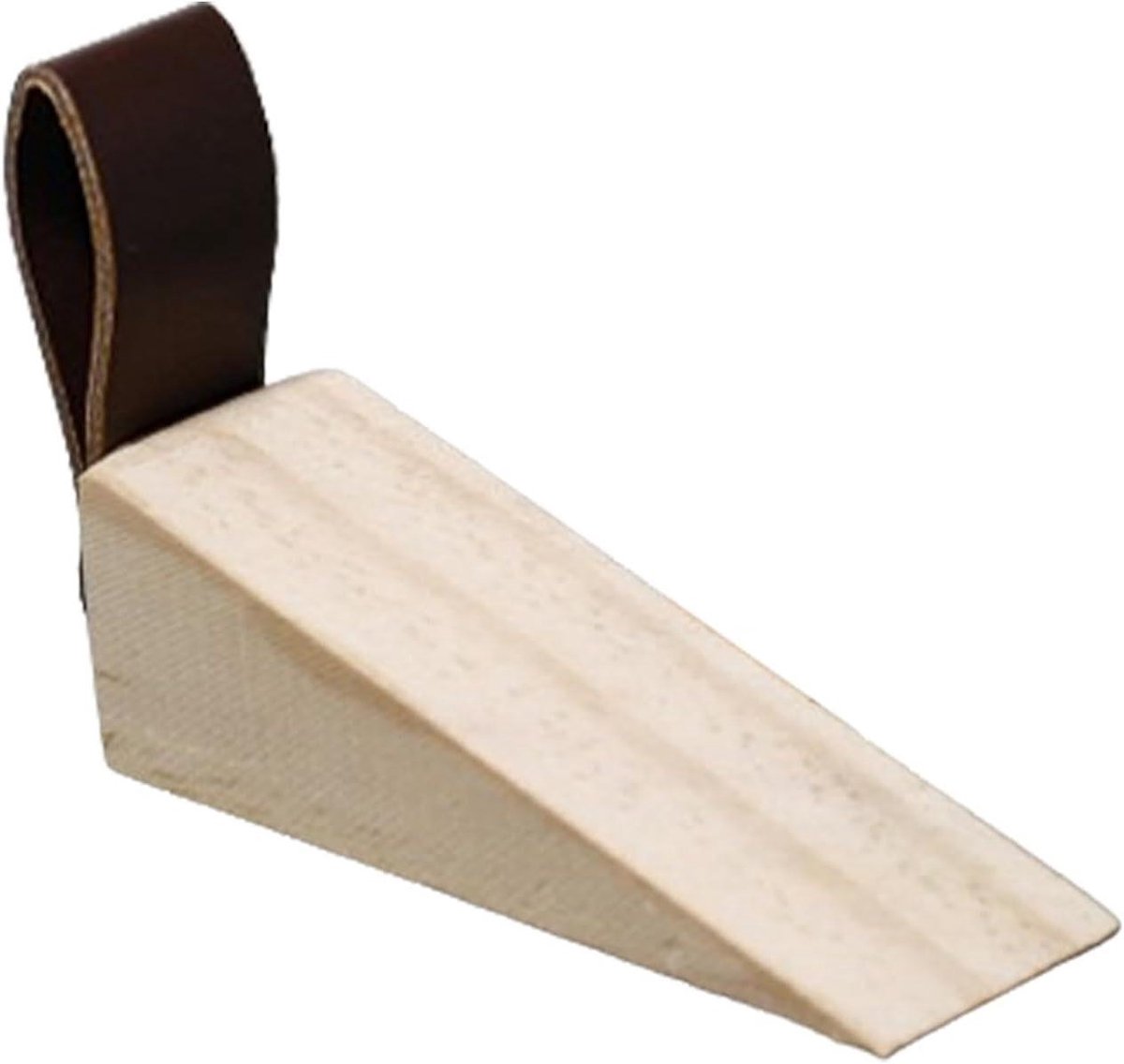 Houten Deurstopper - Antislip Stopper - Deur Op Zijn Plaats - Milieuvriendelijk Massief Hout - 10x3x3cm - Bruin