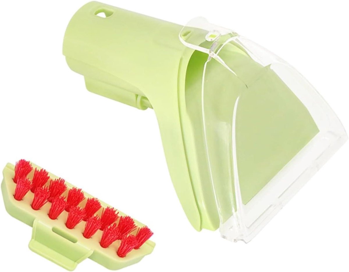 Vlekken Tool - Bekleding Borstel - Meubels Reinigen - Verwijderbare Lens - 4 Inch - Groen