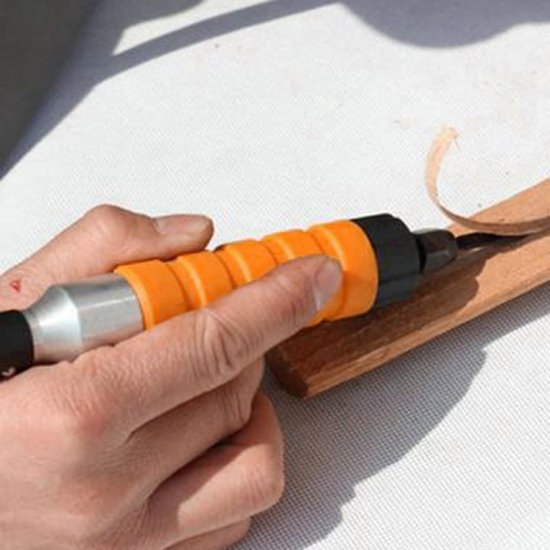Elektrische Houtsnijset - Houtbewerking Gravure - Hobby Projecten - Ergonomisch Handvat - 17.5x11.5x9.5cm - Niet gespecificeerd — afbeelding 2
