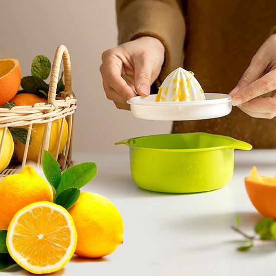 Sapcentrifuge - Handmatige sapcentrifuge - Mini Praktisch - Persgereedschap - Met schenktuit, Geschikt voor het persen van kiwi, perzik, sinaasappel, citroen, watermeloen, mango en ander fruit van Merkloos — afbeelding 2