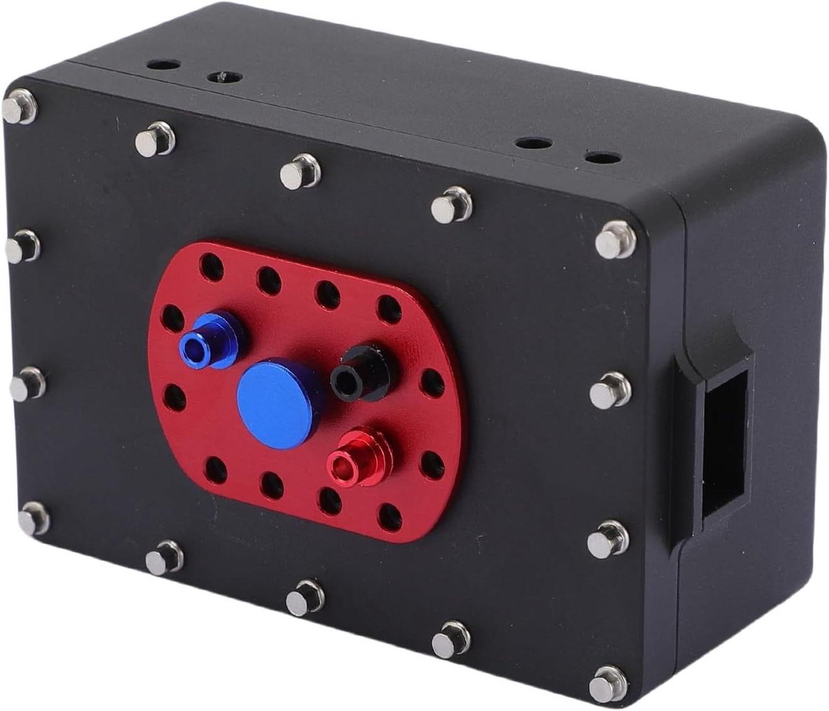 RC Ontvangerbox - Brandstofcel Box - RC Model Bouw - Verstelbare Installatie - 12 x 8 x 3 cm - Aluminiumkleur