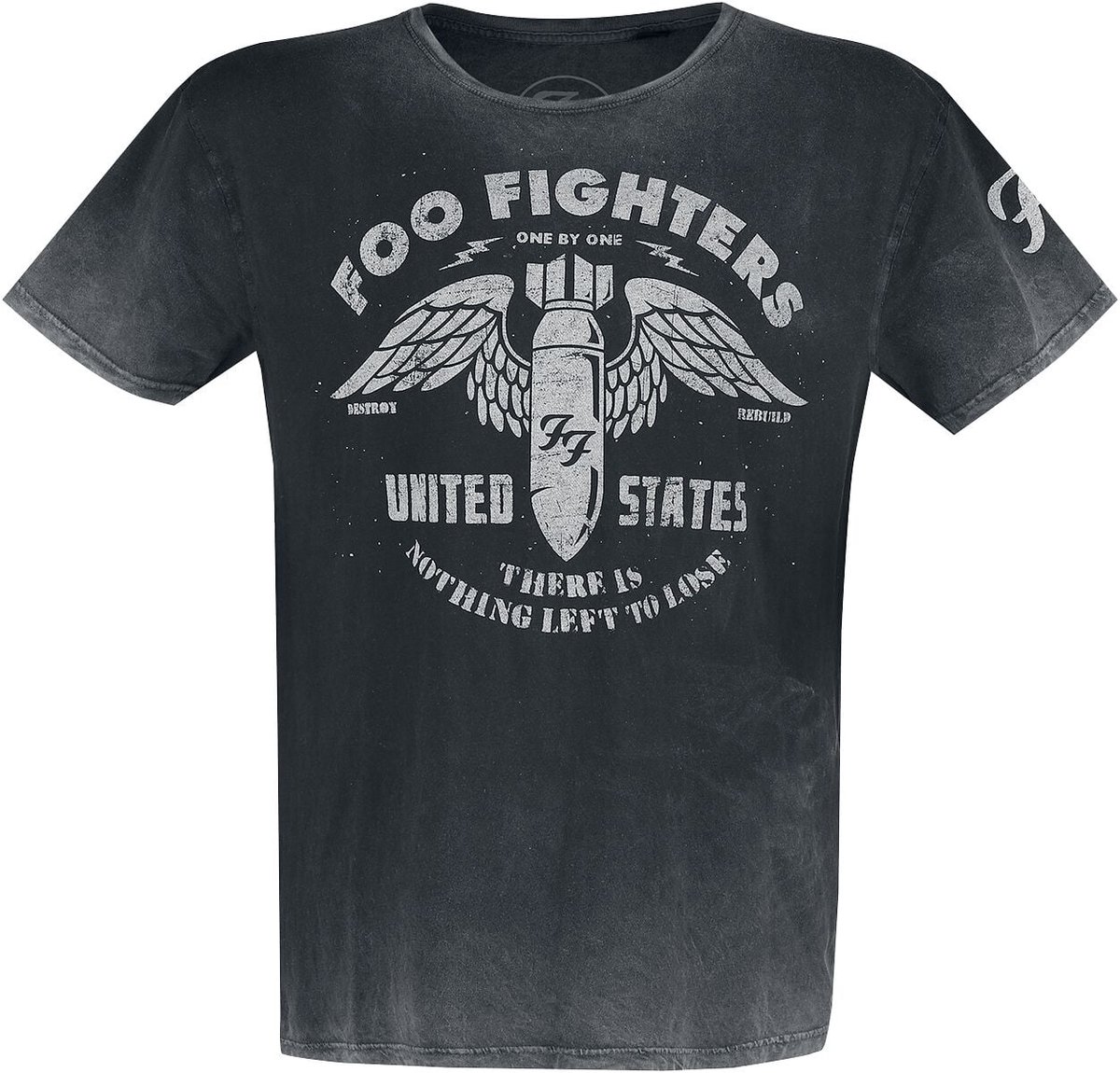 Foo Fighters Bomb Vintage Heren T-shirt - grijs - XL