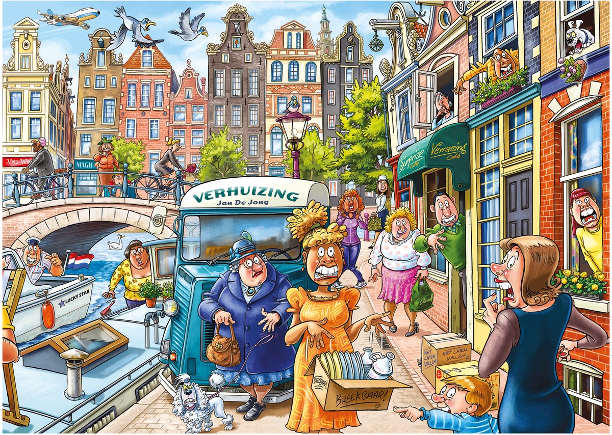 Wasgij Original 45 - Verhuisdag! - 1000 stukjes puzzel - Legpuzzel — afbeelding 6