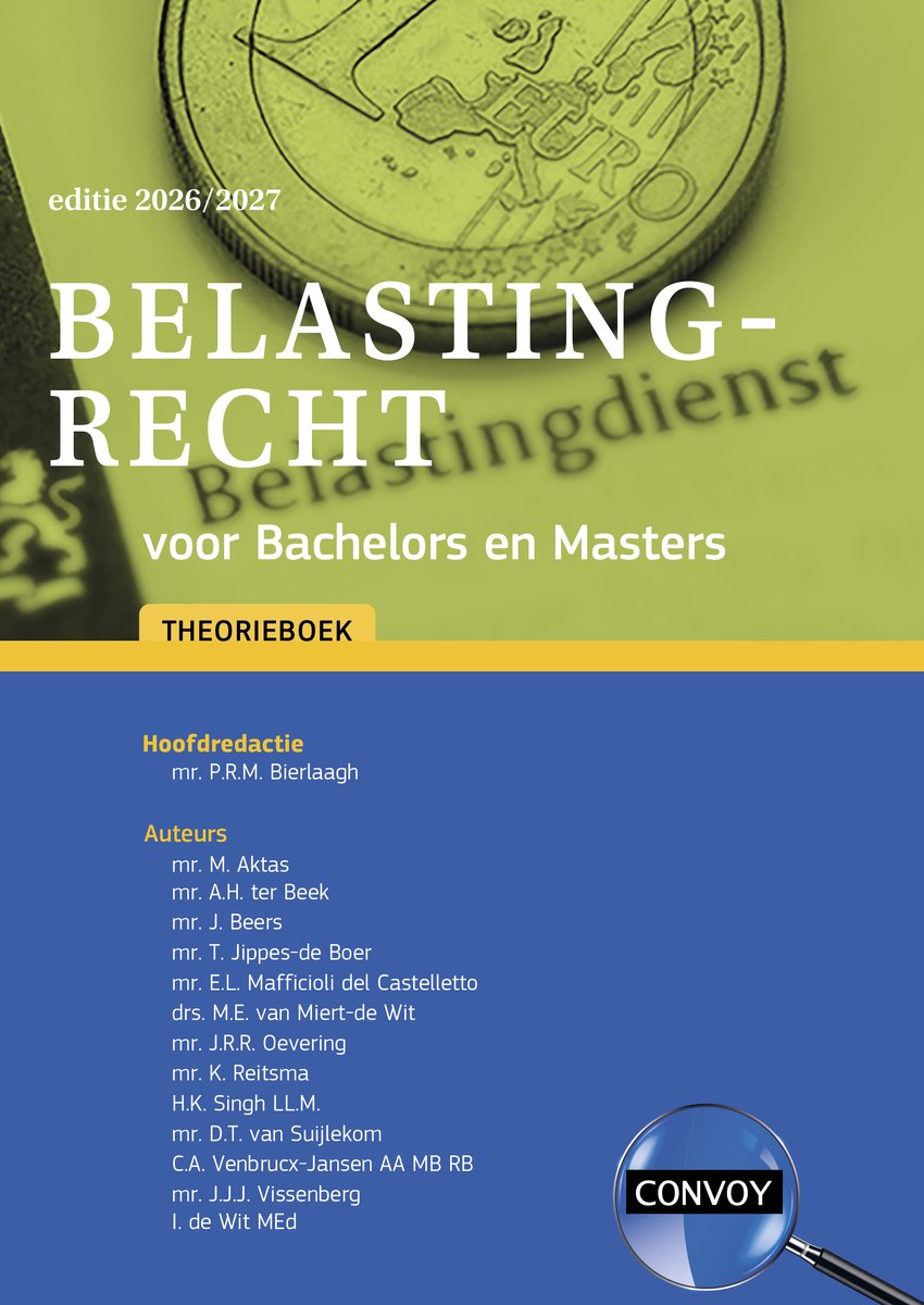 Belastingrecht Voor Bachelors En Masters 2026/2027 Theorieboek