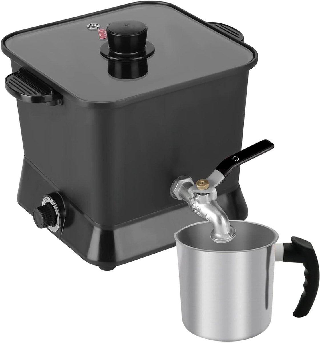 Elektrische Wasmelt Pot - Kaarsen Smelter - Kaarsen Maken - Temperatuurregeling - 45 liter - Zilver