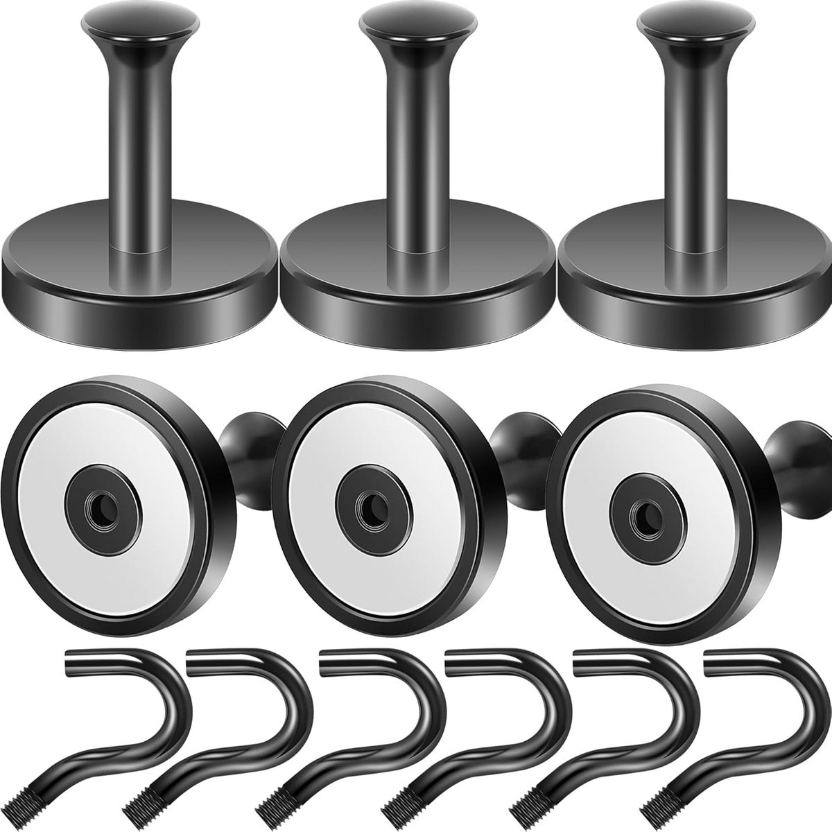Heavy-Duty Magnetische Deurhaken voor Kransen en Ophangen - 160 lbs Vermogen