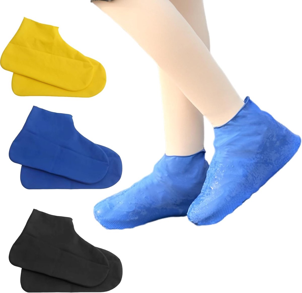 Waterdichte siliconen schoenovertrek - herbruikbaar - antislip overschoenen voor regenachtige dagen