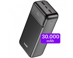 Buddi Boost – 30.000 mAh Powerbank – Reisformaat – LED Display – USB-A – USB-C Snelladen – Noodpakket – Universele Draagbare Oplader voor o.a. Telefoon & Tablet – Zwart