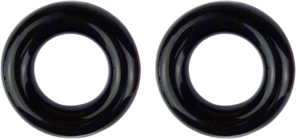 Golfclub Opwarmring - Schommel Ring - Golf Training - 2-Pack Set - 15 cm - Zwart