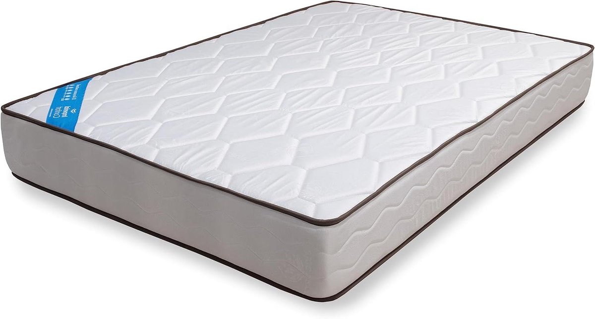 Comfort Matras - Visco Matras - Gezond Slapen - Hygiënische Behandeling - 200 x 140 cm - Wit Grijs
