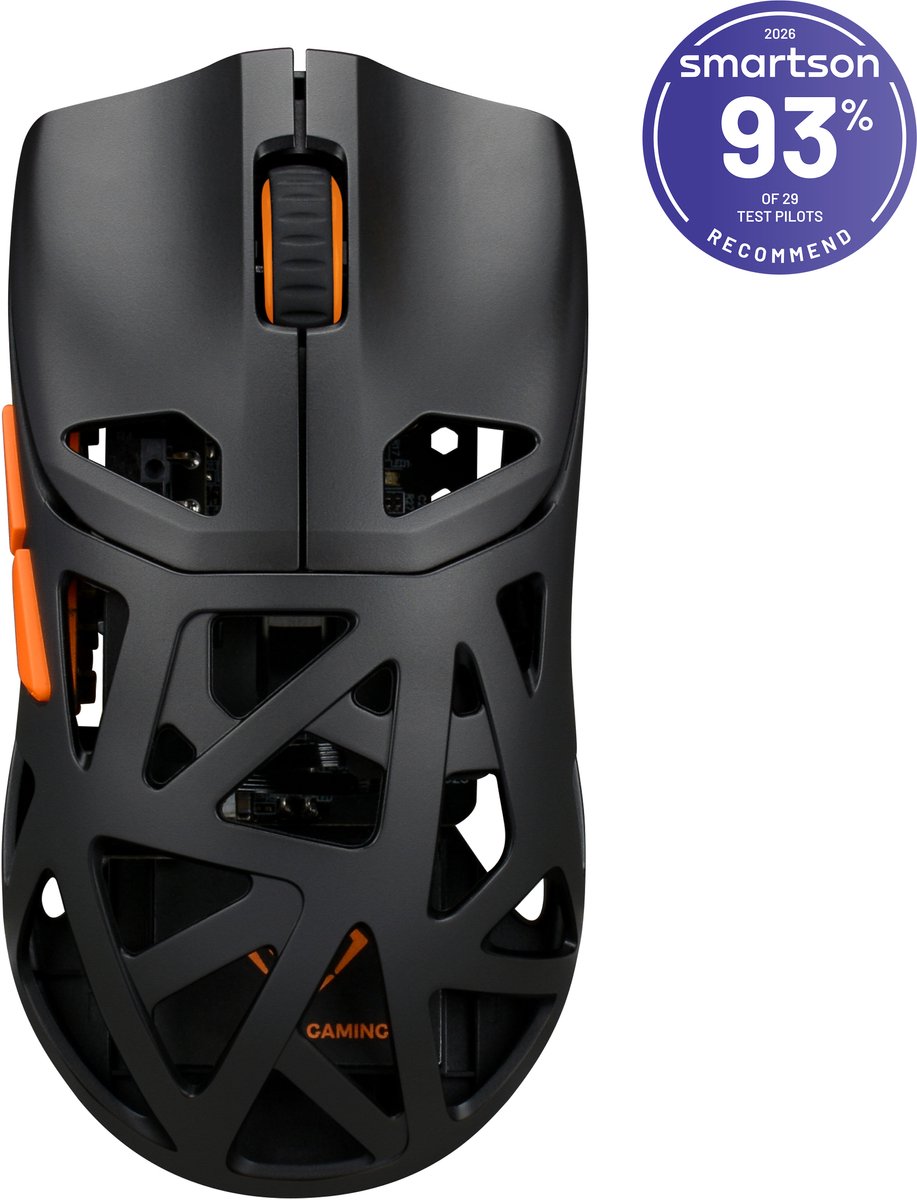 Deltaco DM370 - Gaming Muis - Draadloos - Ultralicht 51g - 12.000 DPI