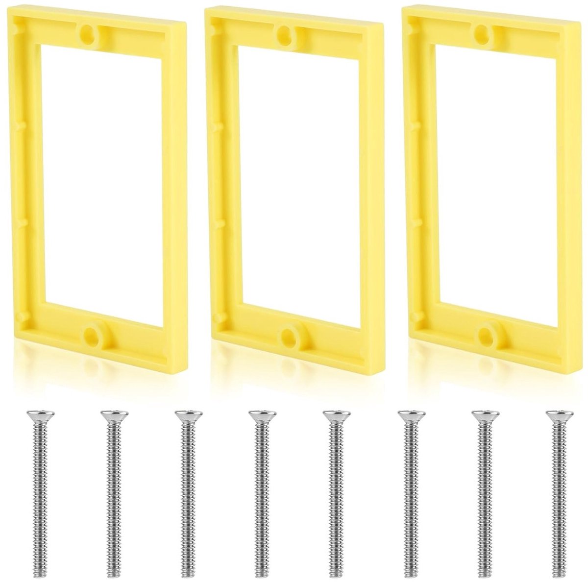 Set van 3 Socket Extenders, 0.8cm Verlengstukken met Schroeven voor Elektrische Dozen en Schakelaars, Ideaal voor Verbetering van Installaties