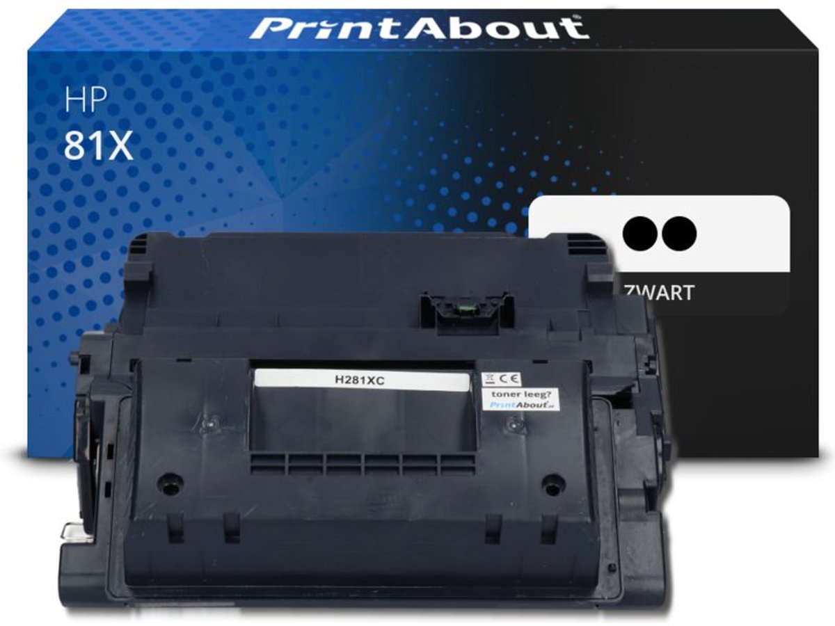 PrintAbout - Alternatief voor de HP CF281X (nr 81X) / Zwart / 2 Pack