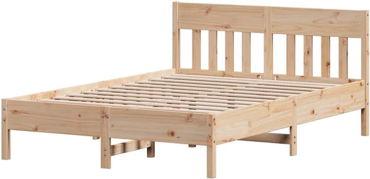 Bedframe Grenenhout - Houten Bed Frame - Goede Nachtrust - Massief Hout - 160x200 cm - Naturel