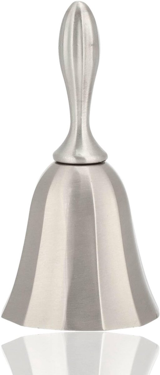 Vt products - Hand Bell - Decoratieve Klok - Sterke Geluid - Metalen - Klok voor Bar en Restaurant - Geschikt voor Bruiloften - 1 Stuks