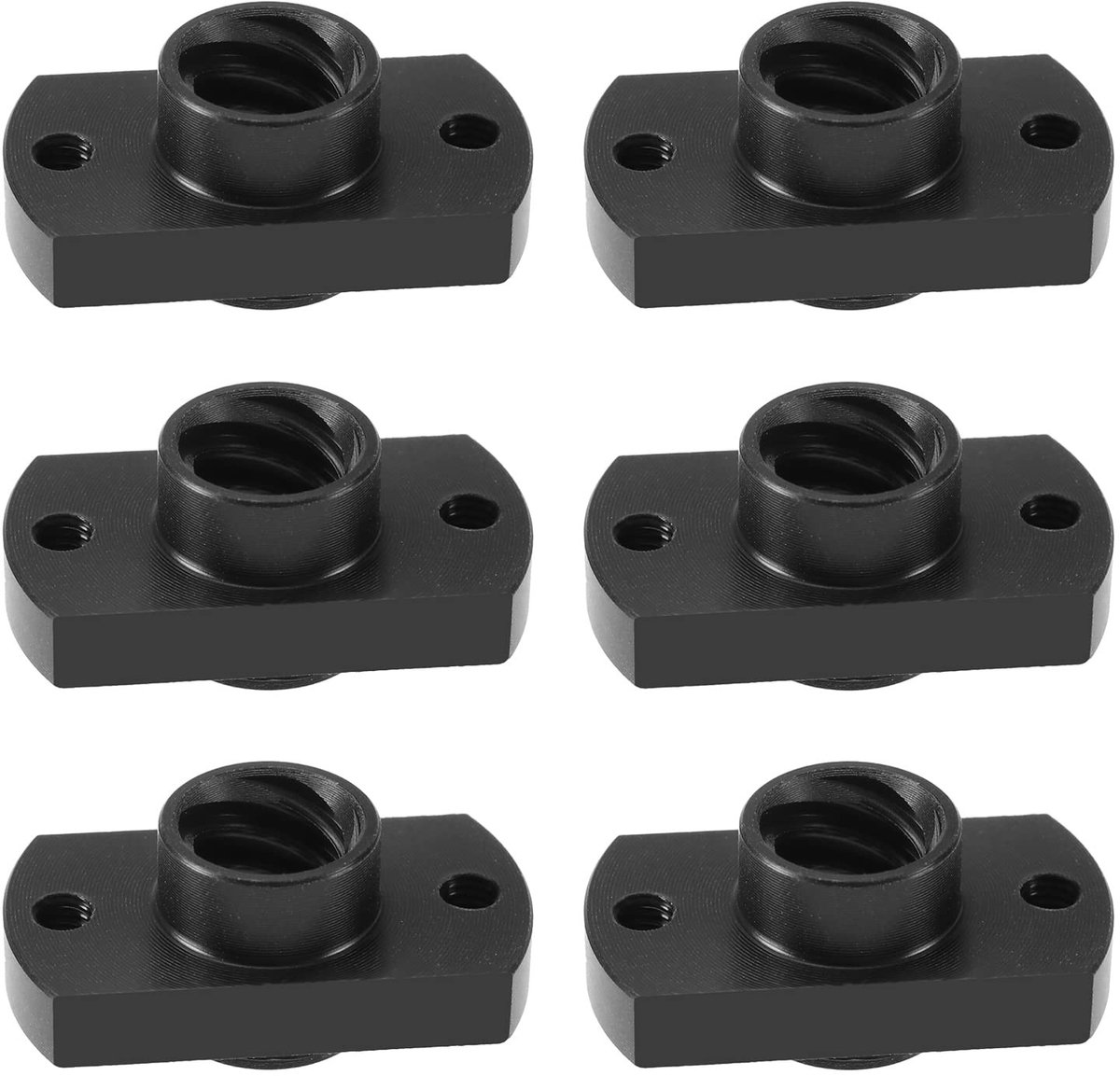 Store_9 - T8 Loodschroef Moeren - 3D-printer Onderdelen - Zwart - Compatibel met Creality 3D-printers - 6 Stuks