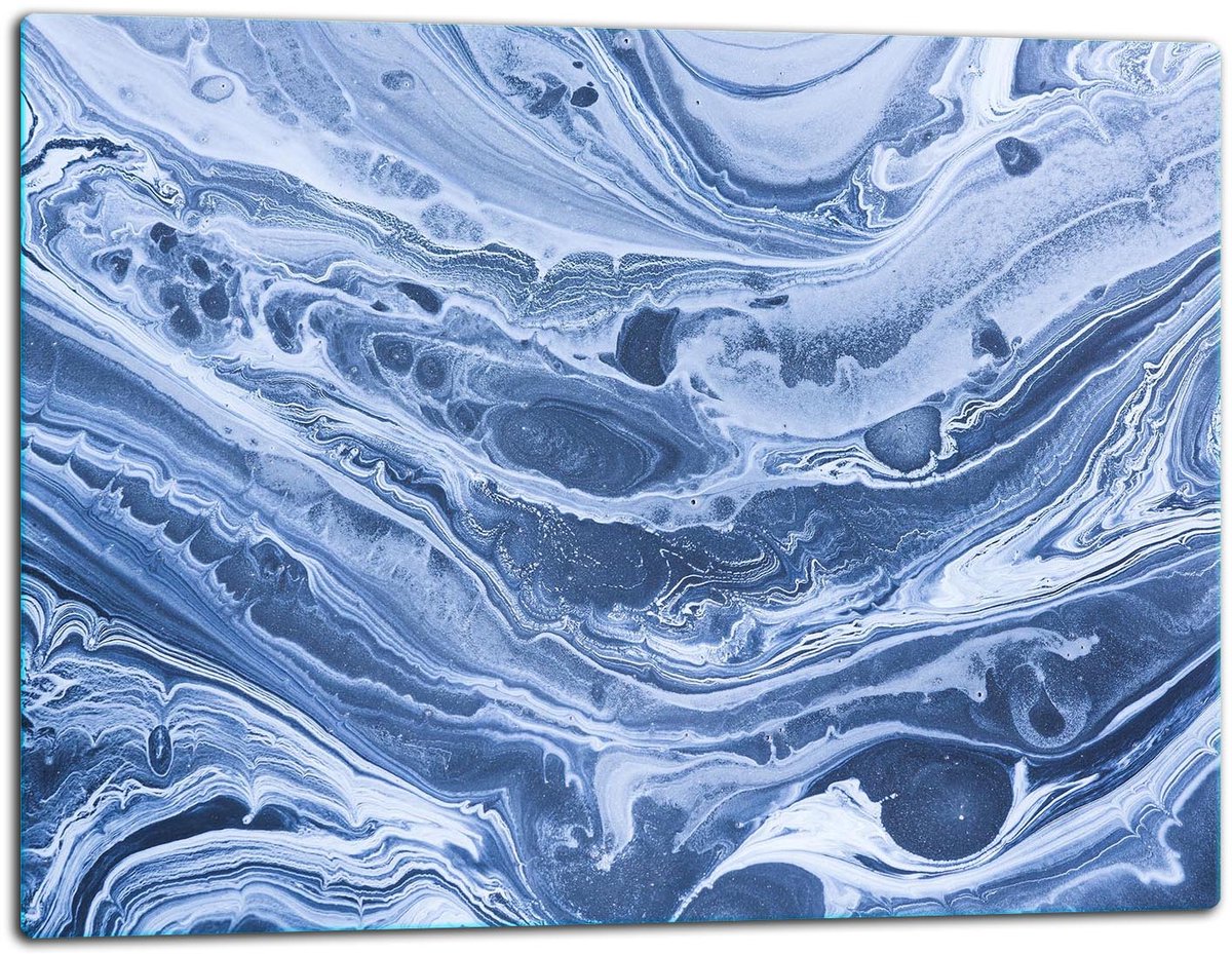 TMK ArtDeko Serie - Snijplank - Glas - 52x40cm - Marmer Motief
