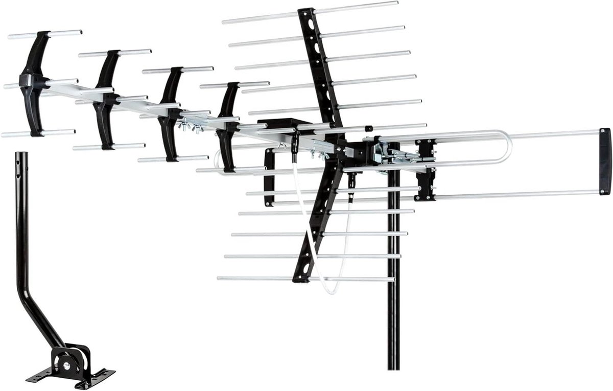 HDTV Antenne - Digitale Antenne Buiten - Gratis TV Kanalen - 200 Mijl Lange Afstand