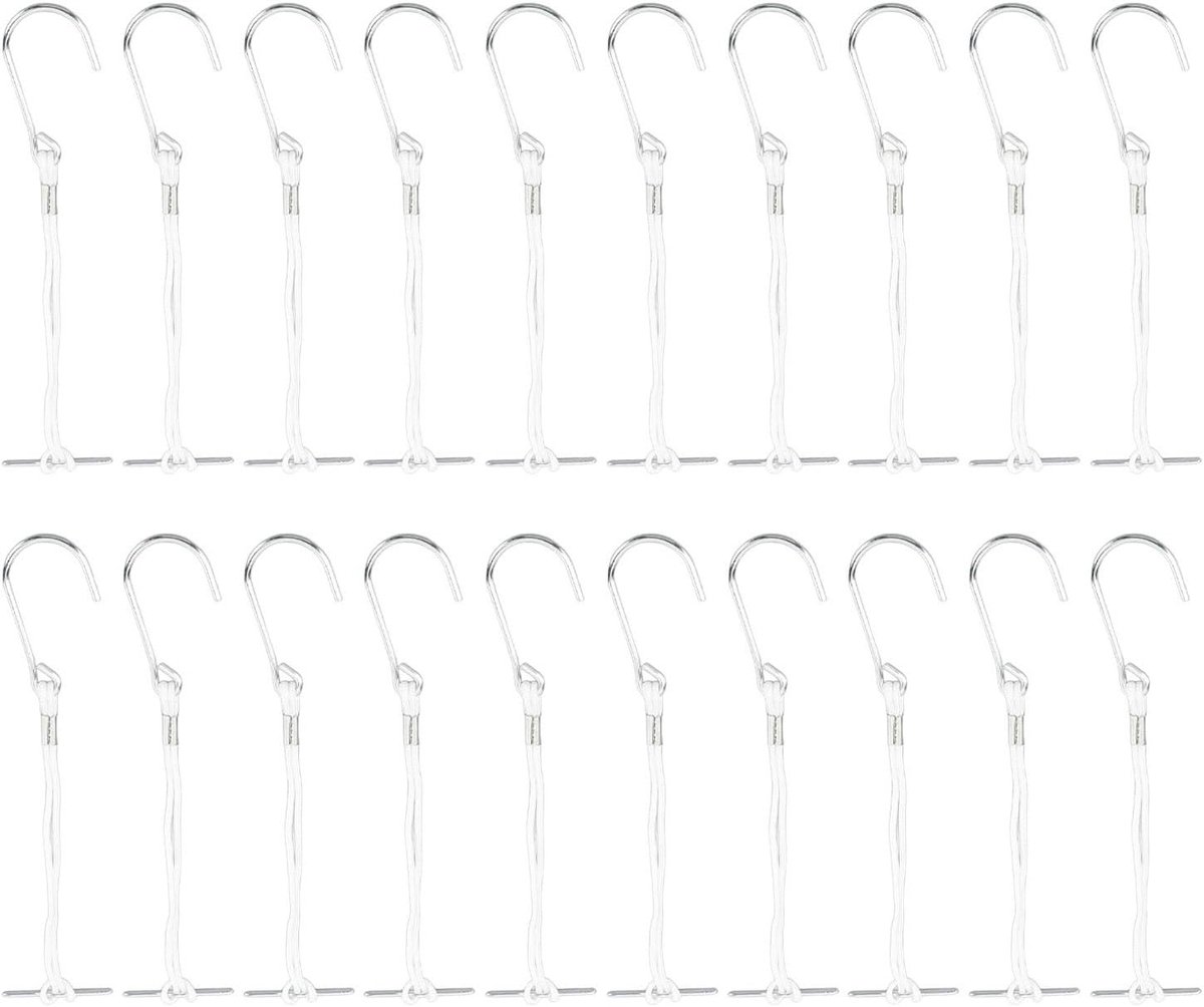 Hangerhaken voor naaipatronen, 20 stuks metalen haken met touw en ergonomische handgreep voor kledingproductie, naaien en ambachtelijke projecten