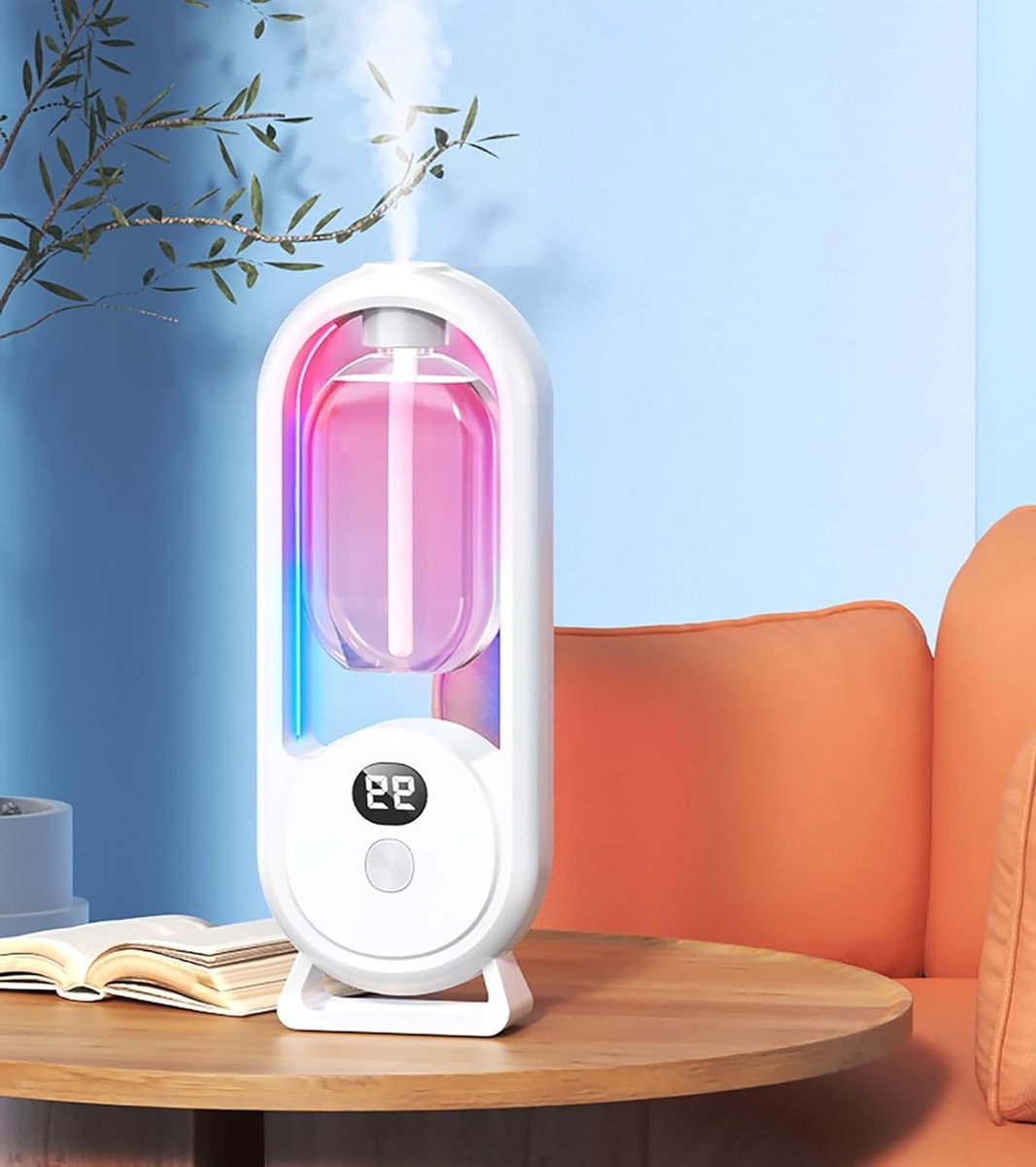 Wandgemonteerde Aromatherapie Diffuser voor Essentiële Olie, Automatische Luchtverfrisser en Geurdispenser voor Badkamer en Hotel, Stijlvol en Effectief