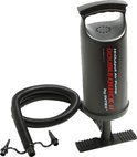 Zwarte Intex 'Double Quick II' luchtpomp met grijze slang.