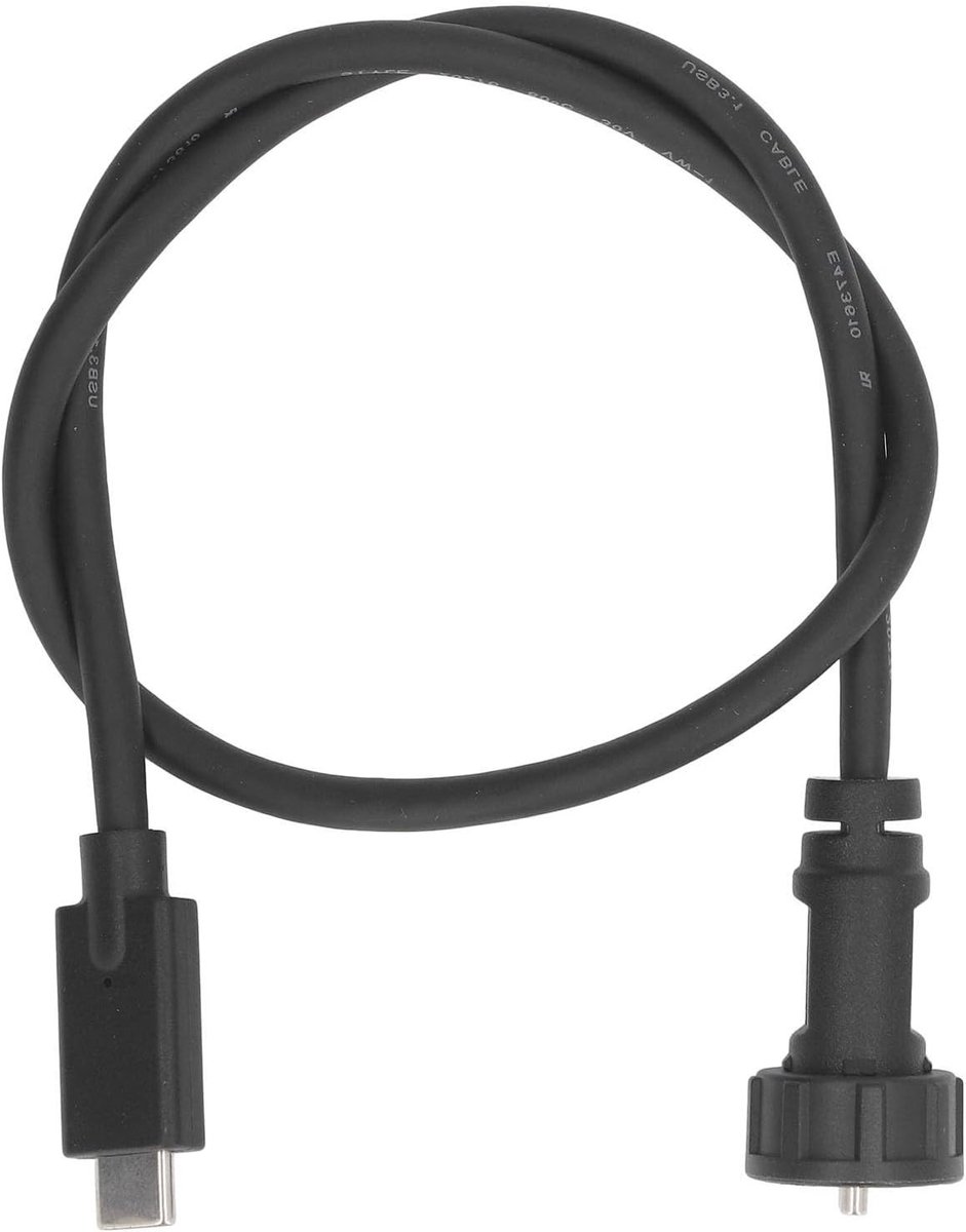 Robuuste USB C naar USB C Kabel, Waterdicht IP67/IP68, 0.5M, 30V 1.5A, Ideaal voor Diverse Omgevingen en Plug-and-Play Gebruik