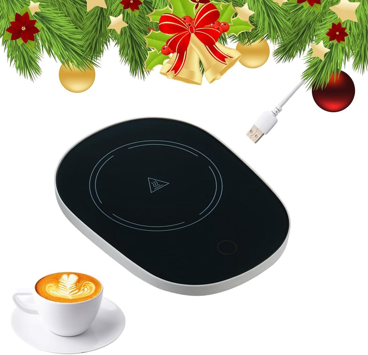 Koffiewarmers voor Thuisgebruik, USB Cup Warmer tot 55°C, Ideaal voor Dranken en Thee