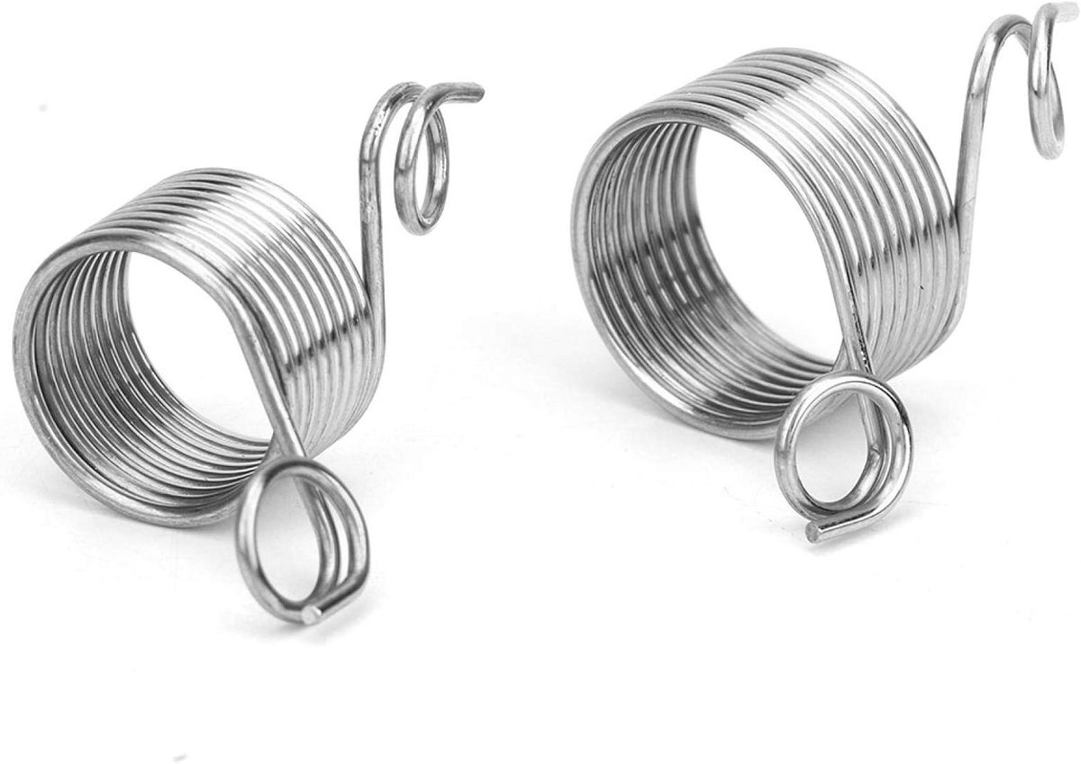 Knitting Finger Ring Set van 2 Stuks - Roestvrijstalen Haaknaald Accessoires voor Breien en Haken, Handige Gereedschappen voor Creatieve Ambachten