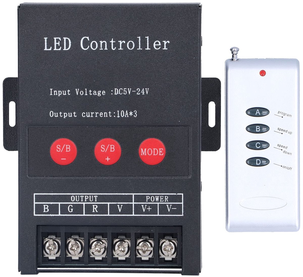 aladdien - RGB LED Controller - Digitale LED Regeling - Verbeterde prestaties - 12 x 9 x 5 cm - Verlichting - Geschikt voor Bouwverlichting - PW...