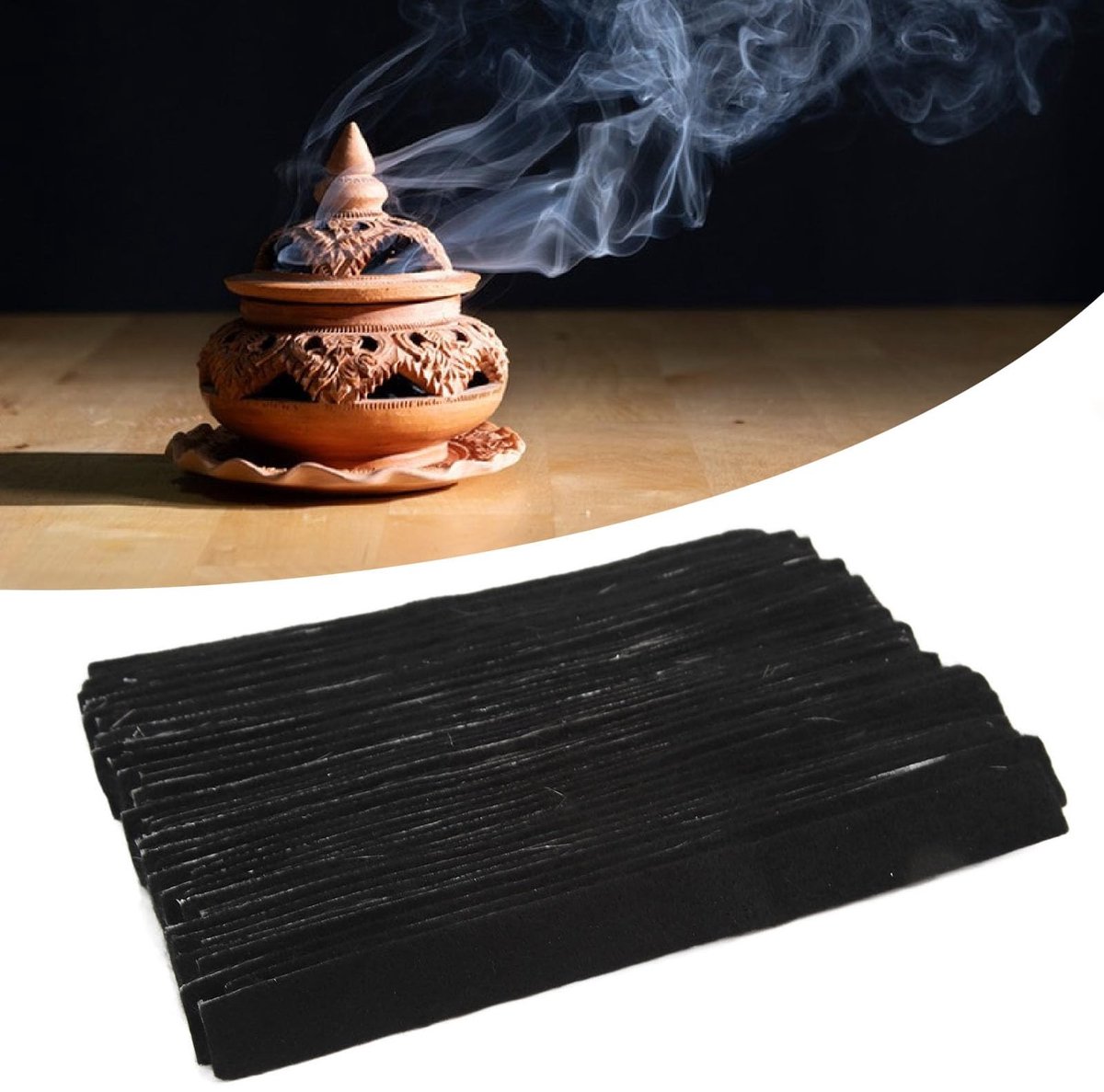 Allecto - Vuurvaste Katoenen Ash Catcher Pads - Ideaal voor Wierookbranders - 50 Stuks - Voor langdurig gebruik - Veilig en effectief - Geschikt vo...