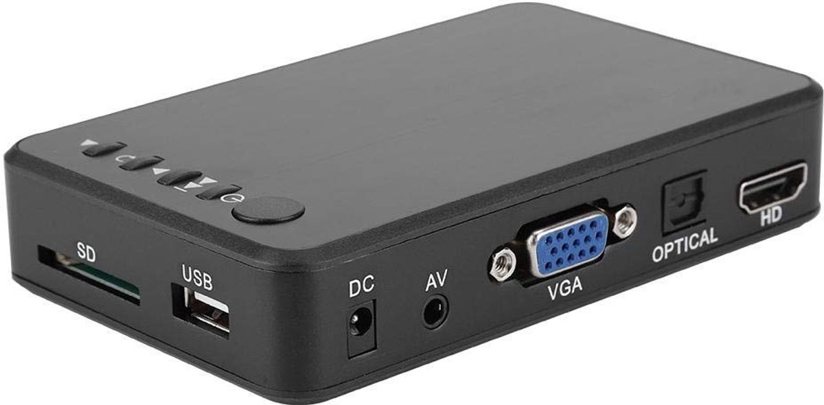 Store_7 - 1080P mediaspeler - Mini HD media speler - Geschikt voor auto - Audio video speler - Harde schijfspeler - AV/HDMI-interface