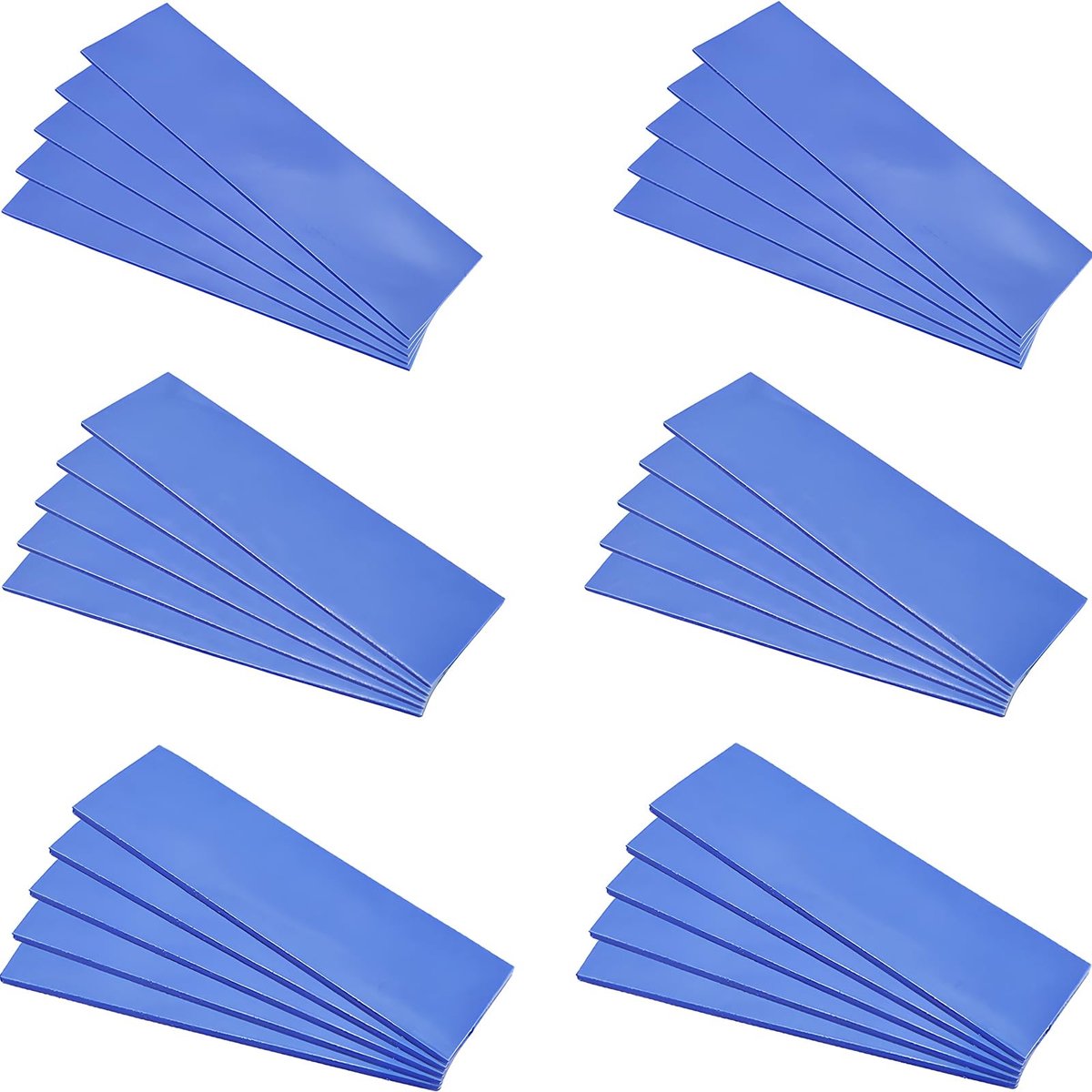 ONF3 - Warmtegeleidende siliconen pads - Koeling - Blauw - Thermo pads - Geschikt voor SSD CPU GPU LED IC-chipset - Set van 30 stuks