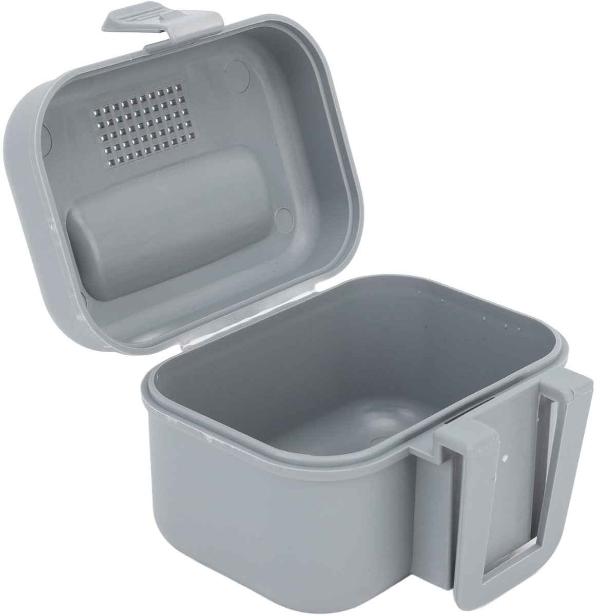 aladdien - Vissen Live Aas Box - Waterdichte Aashouder - Hittebestendige Container - Grijs - 38x38 cm - Ideaal voor Levende Aas - Perfect voor Henge..