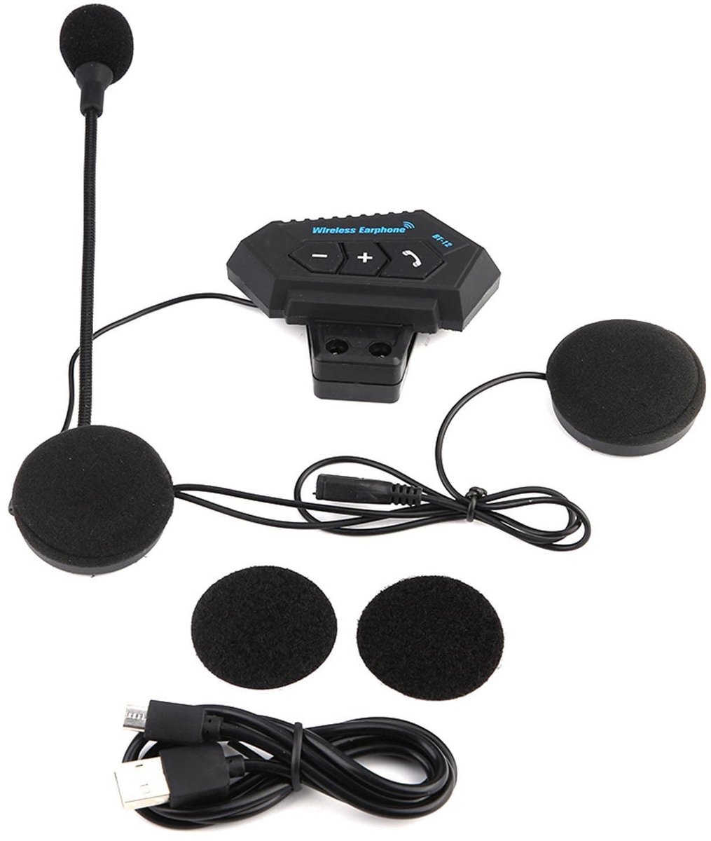 ONF3 - Bluetooth Hoofdtelefoon voor Motorhelm - Handsfree Communicatie - Ideaal voor Bikers - Draadloze Verbinding - Comfortabele Pasvorm - Gelu...