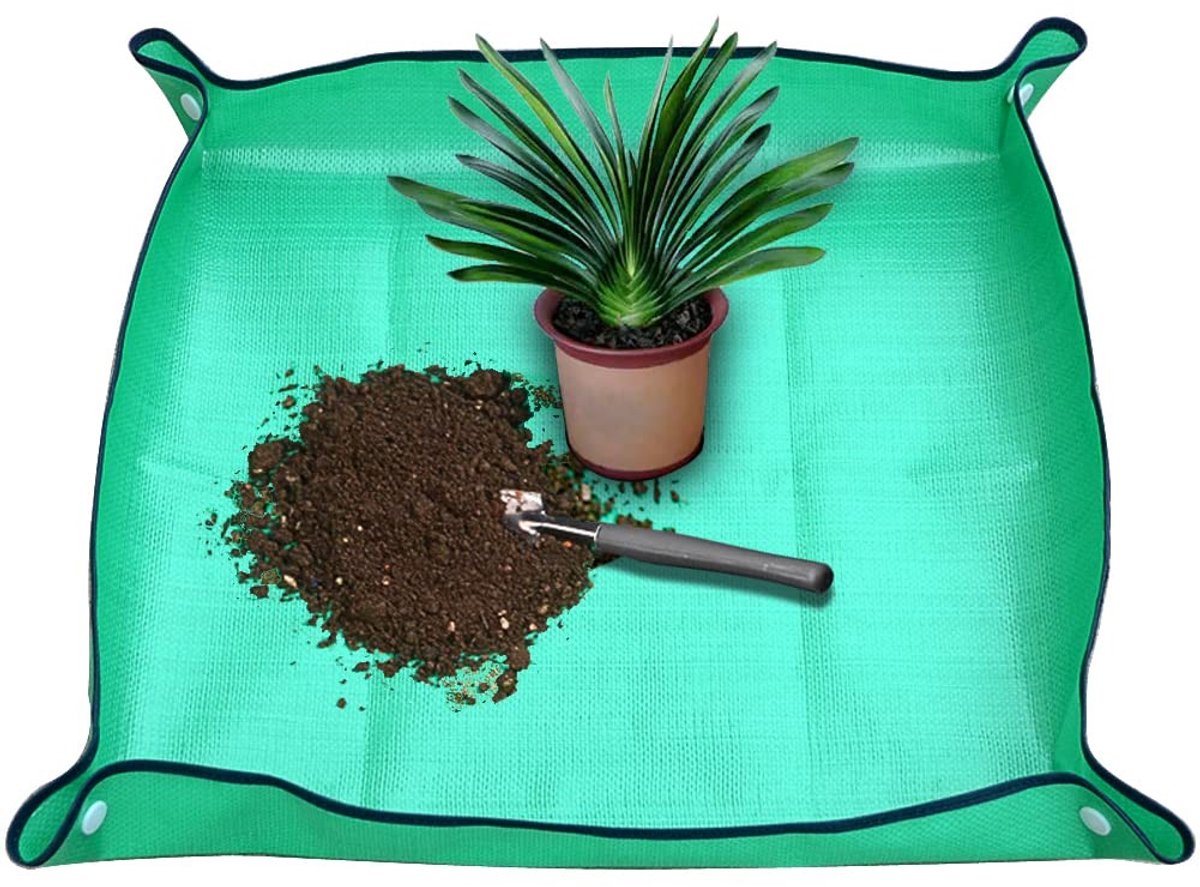 Cosensi- Plantenverpotmat Waterdicht - Opvouwbaar Tuintapijt - Binnen/Buiten Gebruik - 27" x 27" - Vuilbestendig Materiaal - Gemakkelijk Schoon te Maken - Tuinmat