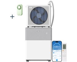 Midea PortaSplit Mobiele Split Airco - 12.000 BTU - Incl. Evolar Oplaadbare Handventilator - Koelen & Verwarmen - Met Wifi