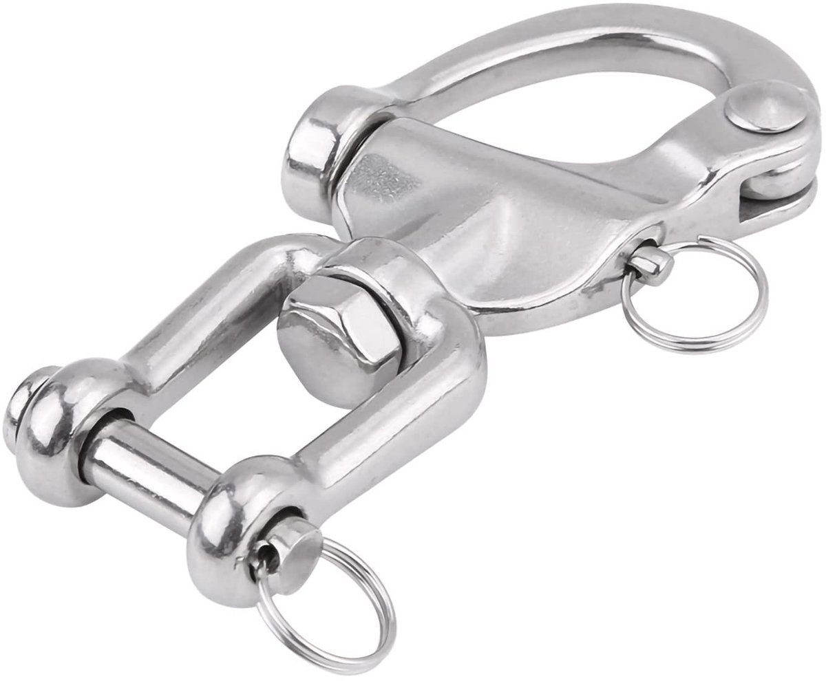 Dailygoods- Swivel Beugel 316 Roestvrij Staal - Hijsbeugel - Zeilboot - Spinnaker - Werklast 3664,39 lbf - Duurzaam en corrosiebestendig - Haak