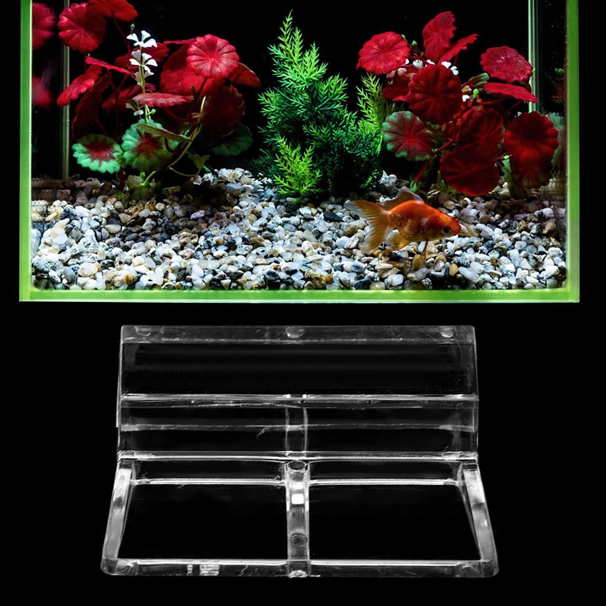 Dailygoods- Glazen Deksel 20 Stuks - Acryl Houder - Aquarium Accessoire - Universele Dekselclips - Premium Materiaal - Geschikt voor Open Aquaria - Aquariumdeksel
